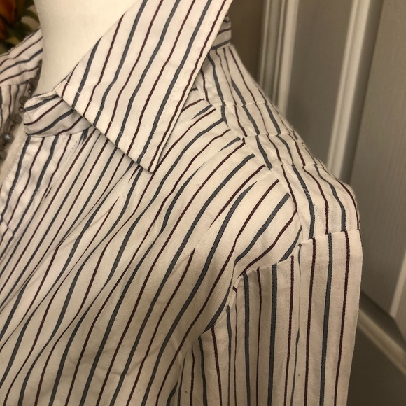 Topshop pinstripe button down shirt dress size 4 - Picture 5 of 5